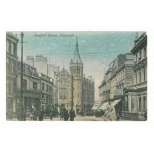 Bedford Street, Plymouth, Devon, Postcard.