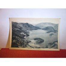 THIRLMERE & SADDLEBACK, THE LAKE DISTRICT, CUMBRIA used postcard 1950 pm =