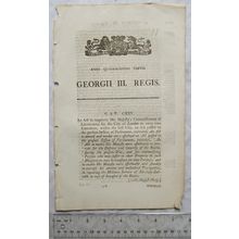 1803 Act of Parliament: Lieutenancy for City of London miitary service War