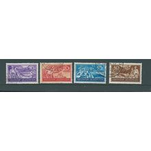 liechtenstein stamps sg168 set sg 168 workers issue 1937 20r is toned