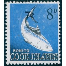 Cook Islands 1967 7c on 8d Long-tailed Tuna SG213 MNH
