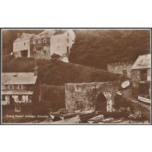 Crazy Kates' Cottage, Clovelly, Devon, c.1920 - RP Postcard