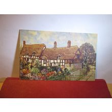 ANNE HATHAWAY'S COTTAGE, Stratford -Upon-Avon used postcard by Trustees 1947 =