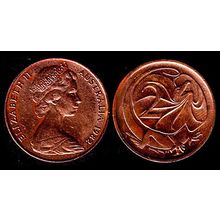 Australia Two Cent 1982 Used Coin Frilled neck-lizard 2c QE II