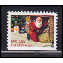 2584 29c Santa & Fireplace Fine MNH BPS LL W2214