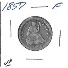 1857 US Standing Liberty Quarter F