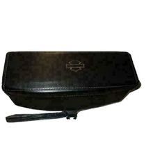 Harley Davidson Universal Black Leather Tail Bag 11" x 4"