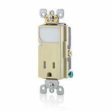 Leviton T6525-I 15-Amp 125V AC Combination Decora Tamper Resistant Receptacle wi