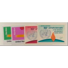 United Nations (New York) Stamps Scott #240 To 243, Mint Never Hinged