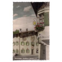 PASSIONSSPIELDORF, OBERAMMERGAU, AUSTRIA used vintage postcard =
