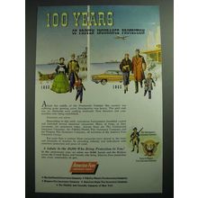 1953 America Fore Insurance Ad - 100 Years of Proven Protetion