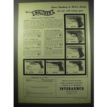 1956 Walther Mark II Pistol Ad - PPK, Superlight, PP +