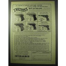 1956 Walther Mark II Pistol Ad - PPK, PP, Sport +
