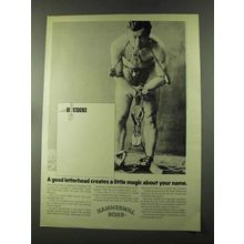 1973 Hammermill Bond Paper Ad - Houdini