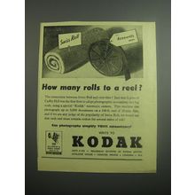 1948 Kodak Cine-Film Ad - How many rolls to a reel?