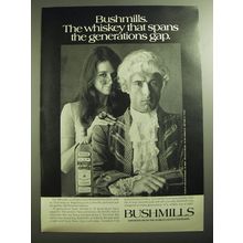 1970 Bushmills Whiskey Ad - The whiskey that spans the generations