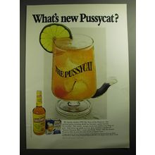 1970 Early Times Bourbon Ad - What's new pussycat?