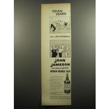1951 John Jameson Whiskey Ad - Seven years make a big difference - Golf