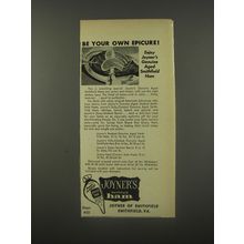 1956 Joyner's Smithfield Ham Ad - Be your own epicure!