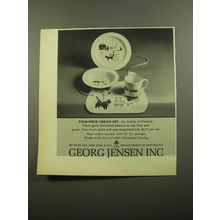 1960 Georg Jensen Inc. Ad - Four-piece child's set by Arabia of Finland