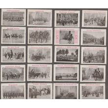 32 Marque publicitaire Hamburg Artillerie Militaire + Drapeaux Pays Flags