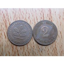 1976d 2 Pfennig Germany Coin