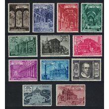 Vatican Basilicas 12v COMPLETE 1949 MH SG#139A-E150