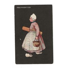 Preparation, Quaint Hollander Series, Tucks Postcard.