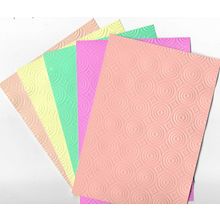5"x7" Embossed Card. 10 Sheets. Circles (39). Cardmaking Scrapbooking Crafts