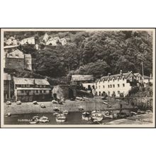 Clovelly Harbour, Devon, c.1950 - Valentine's RP Postcard