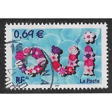 FRA 2002 69c 'GREETING STAMPS - OUI' FINE USED (EBID56-823)