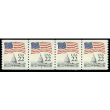 2115 22c U.S. Flag Very Fine MNH PNC 4/4 R0785