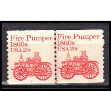 1908 20c Fire Pumper Very Fine MNH Dry Gum CNP Left 7 PA0565 $$