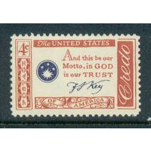 1142 4c Francis Scott Key Credo Fine MNH MA0230