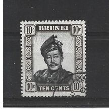 Brunei.SG106 10c Sultan Omar Ali Saifuddin.Fine Used.Aug25n
