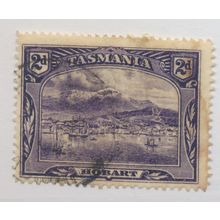 Tasmania Stamp Scott #88, Used, Toned/Stained