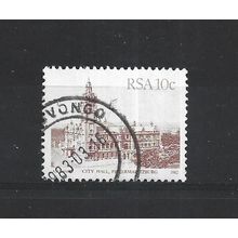 SouthAfrica.SG520 10c City Hall,Pietermaritzburg (Venetian Red).Fine Used.Sep25a