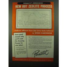 1950 Permutit Q Ion Exchanger Ad - Hot Zeolite Process