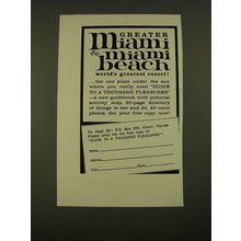 1962 Greater Miami & Miami Beach Ad - World's Greatest Resort