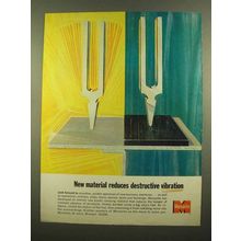 1965 Monsanto Plastic Daming Material Ad - Vibration