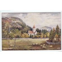 Crathie Church Art by Melvin Rennie Postcard A649