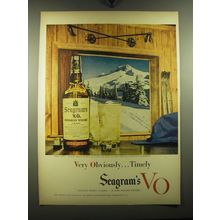 1949 Seagram's V.O. Canadian Whisky Ad - Very Obviously.. Timely
