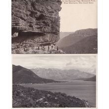 On The National Pass Wentworth Falls 2x Australia RPC Postcard s