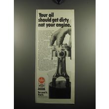 1971 Kendall Motor Oils Ad - Your oil should get dirty not your engine