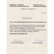 Dr Heinz Tiedermann German Physician Biology Chemist Hand Signed Letter