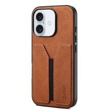Denior D07 DV Elastic Card Slot PU Back Cover Phone Case, For iPhone 16e, For iP