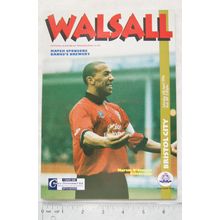 1996 programme Walsall v. Bristol City