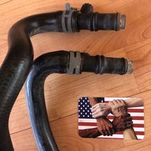 Audi D2 S8 4.2L Heater Hose Pair + Coolant Air Release Pipe 4D0819159 OEM
