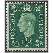 1937 SG462 1/2d Green Mounted Mint .