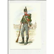 RIFLEMAN 5TH BATTALION 60TH LIGHT INFANTRY Stadden Uniform Postcard (BMU 2)